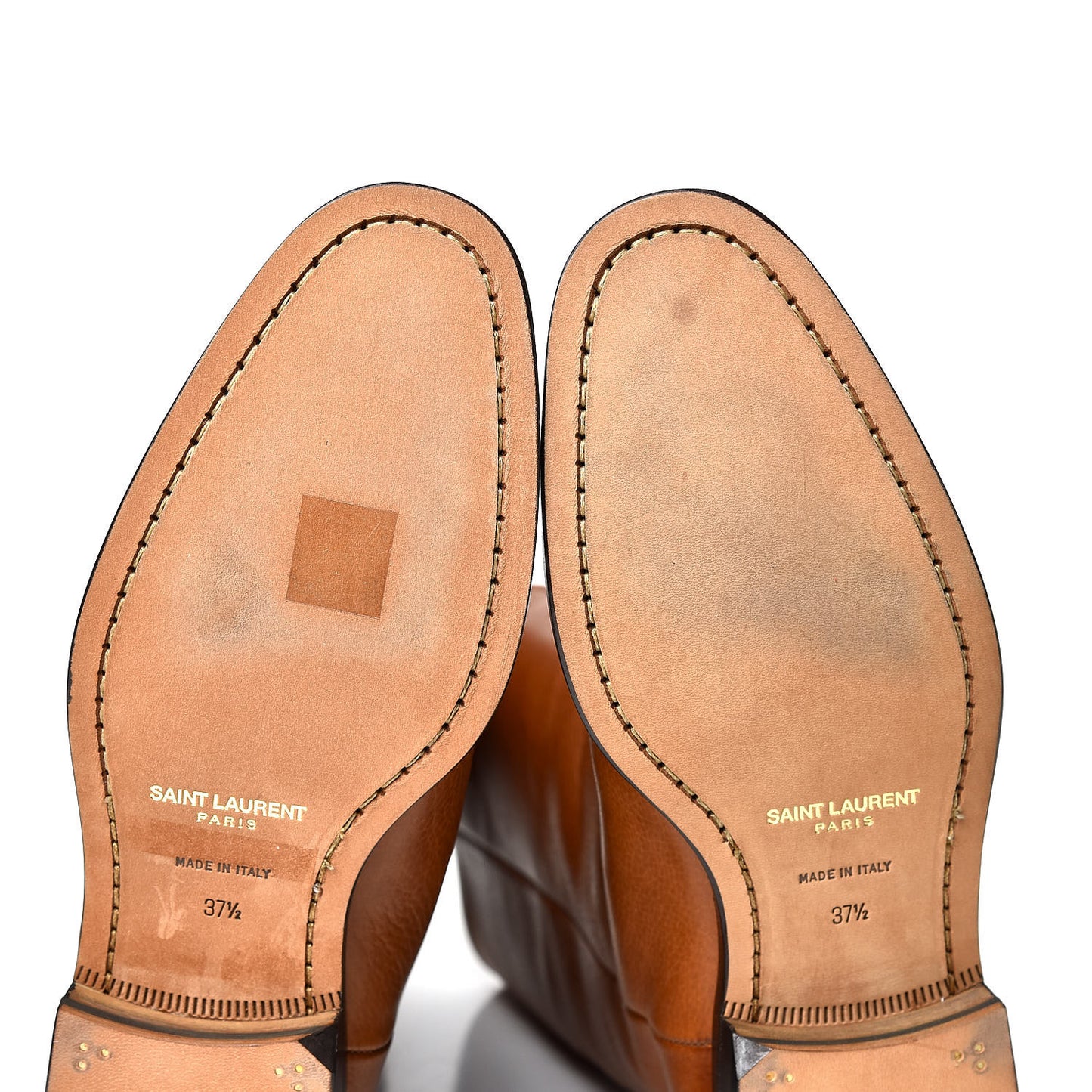 Grained Calfskin Matt 25 Mid Calf Boots 37.5 Cuoio