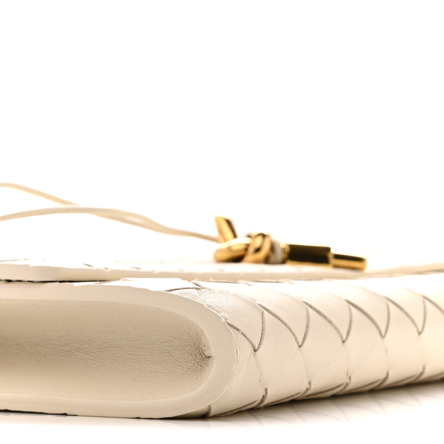 Nappa Intrecciato Long Andiamo Top Handle Clutch Sea Salt