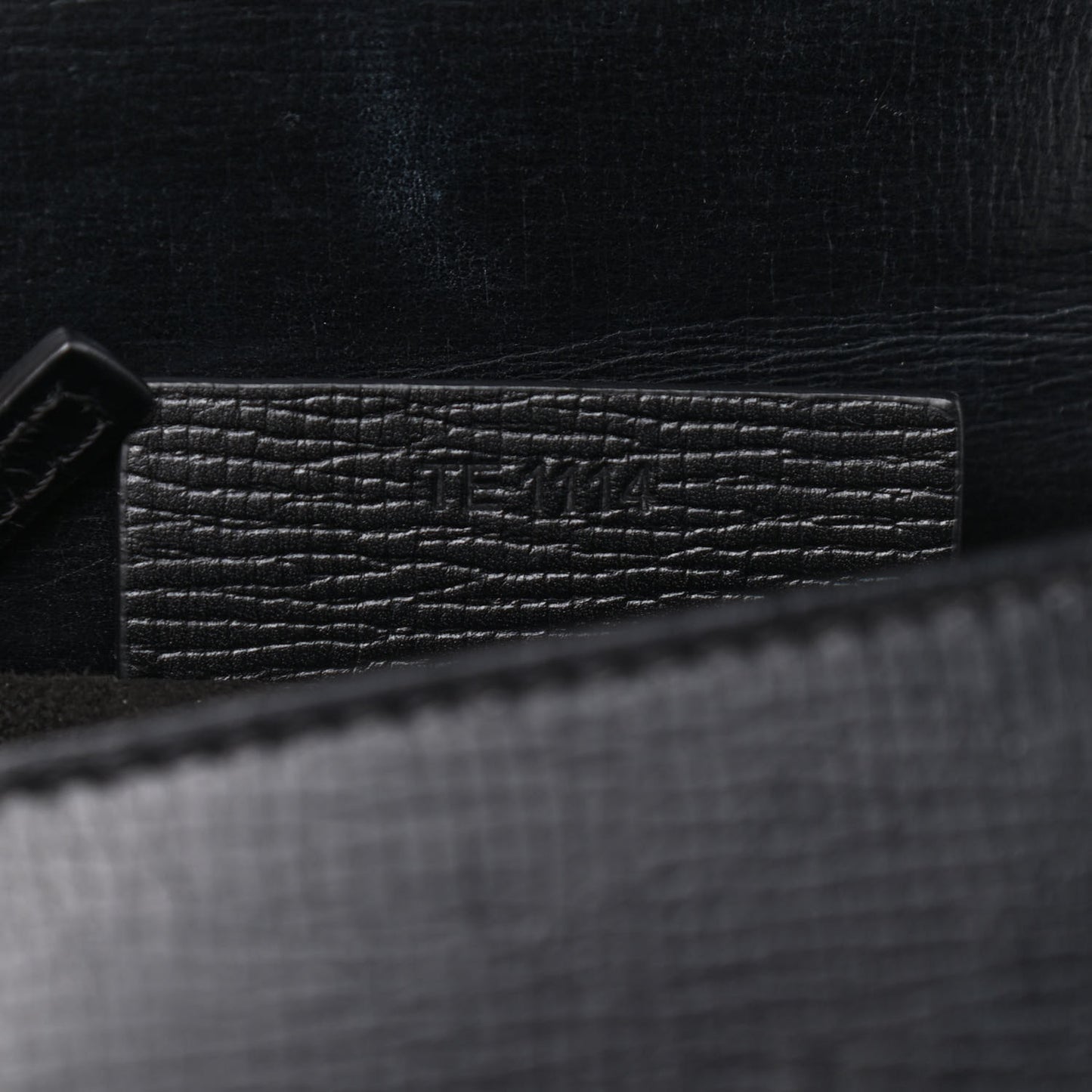 Textured Calfskin Mini Pandora Box Crossbody Bag Black