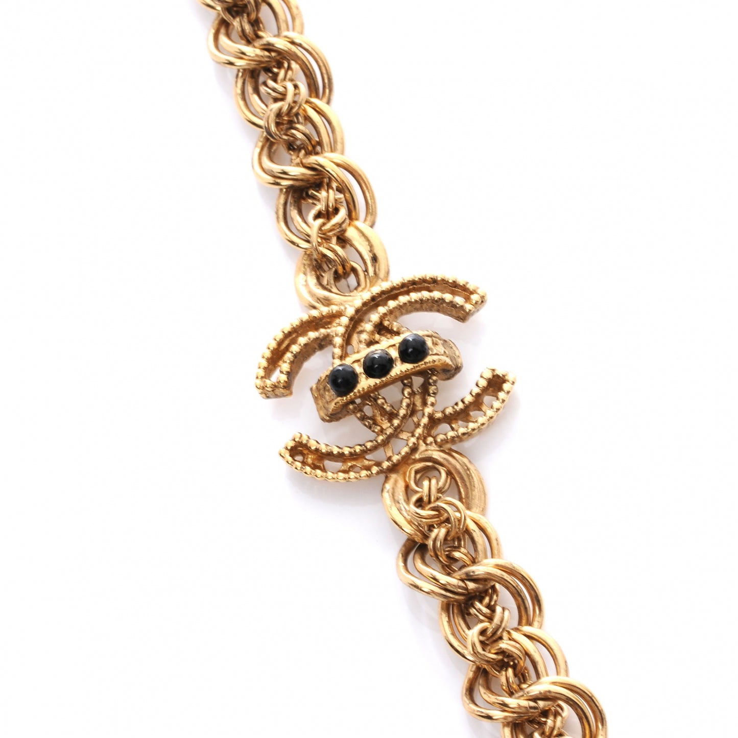 Paris Byzance Long CC Necklace Gold