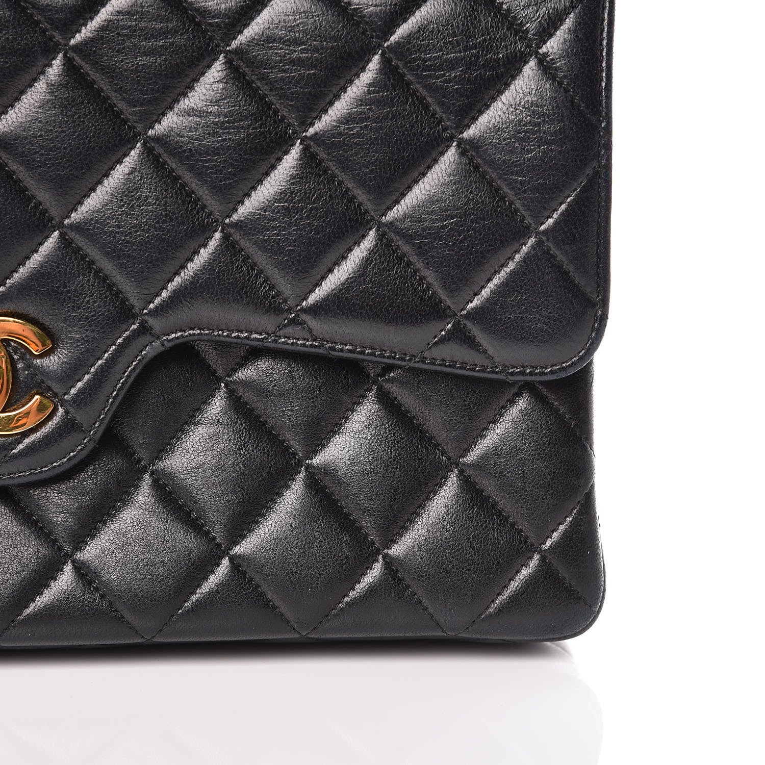 Chanel Lambskin Quilted Medium Double Flap Black 20 of 27