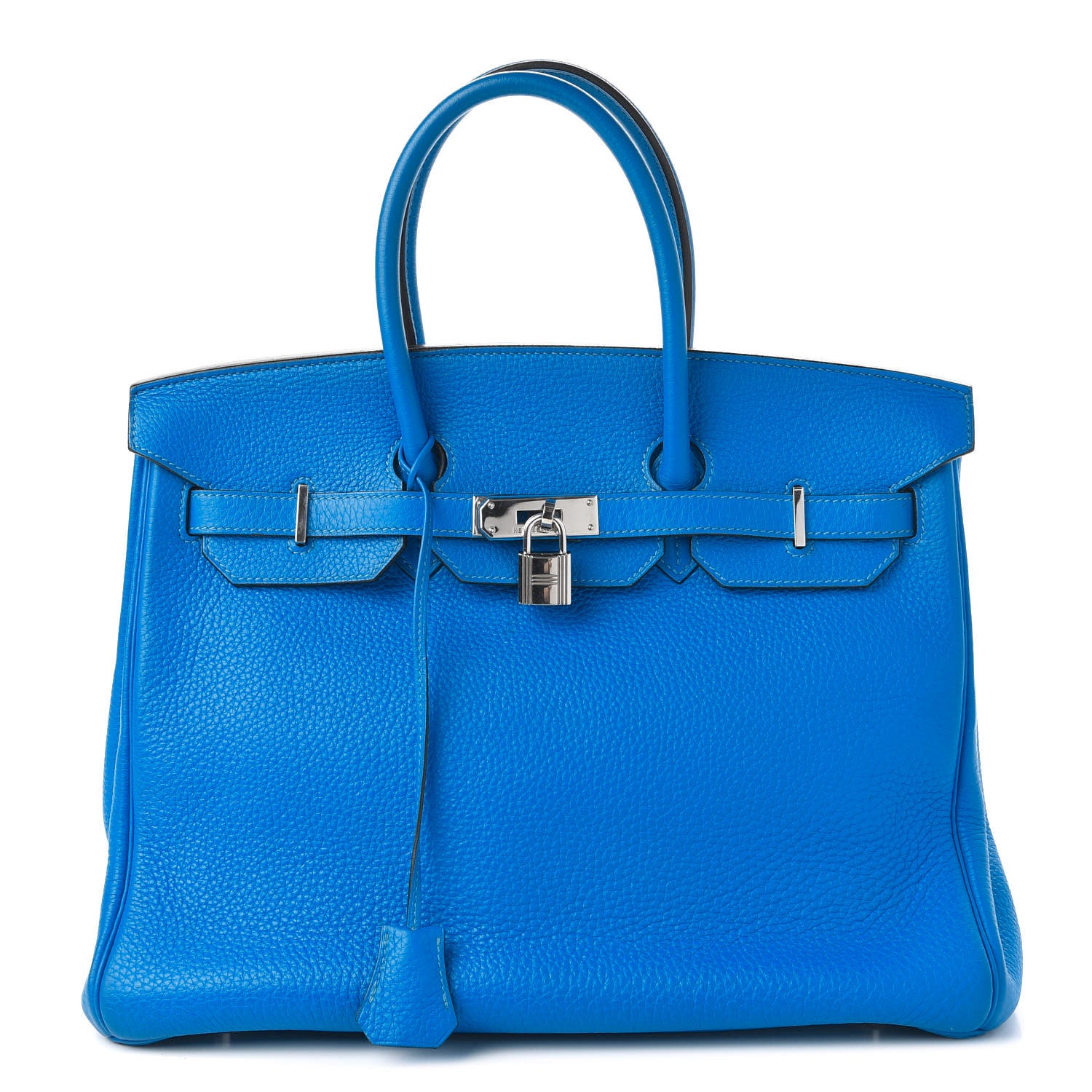 Hermes Taurillon Clemence Birkin 35 Bleu Hydra 1 of 32