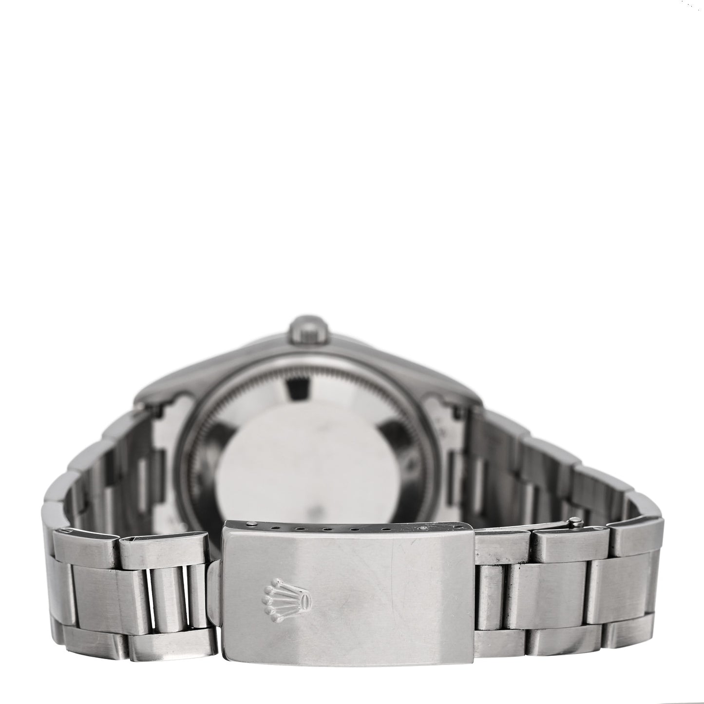 Stainless Steel 34mm Oyster Perpetual Date Watch Black 15200