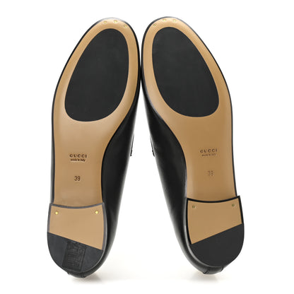 Gucci Calfskin Womens Jordaan Loafers 39 Black 6 of 11