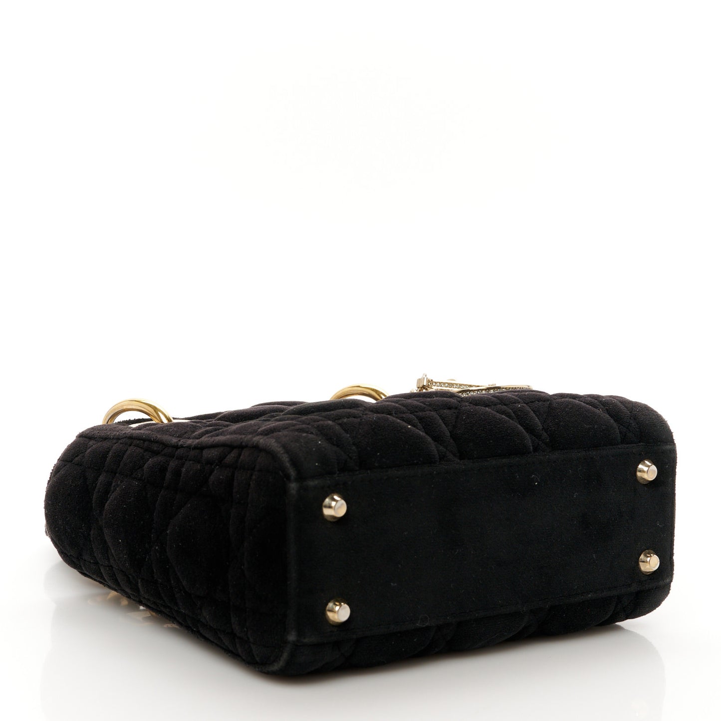 Velvet Mini Lady Dior Black