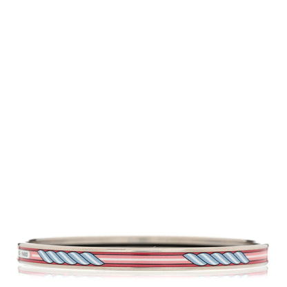 Hermes Enamel Quadrige Printed Extra Narrow Bracelet 65 1 of 4