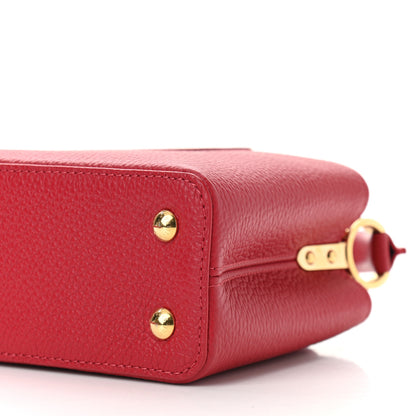 Louis Vuitton Taurillon Mini Capucines Scarlet 11 of 12