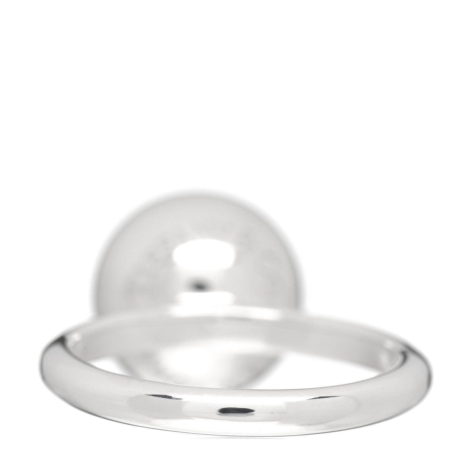 Tiffany Sterling Silver 12mm HardWear Ball Ring 53 6.5 4 of 5