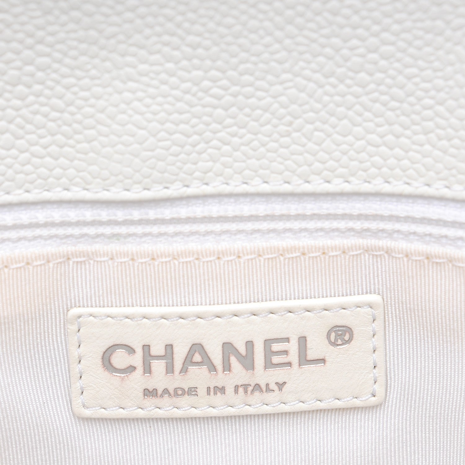 Chanel Caviar Quilted Grand Shopping Tote GST White 6 of 8