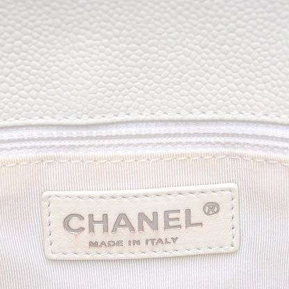 Chanel Caviar Quilted Grand Shopping Tote GST White 6 of 8