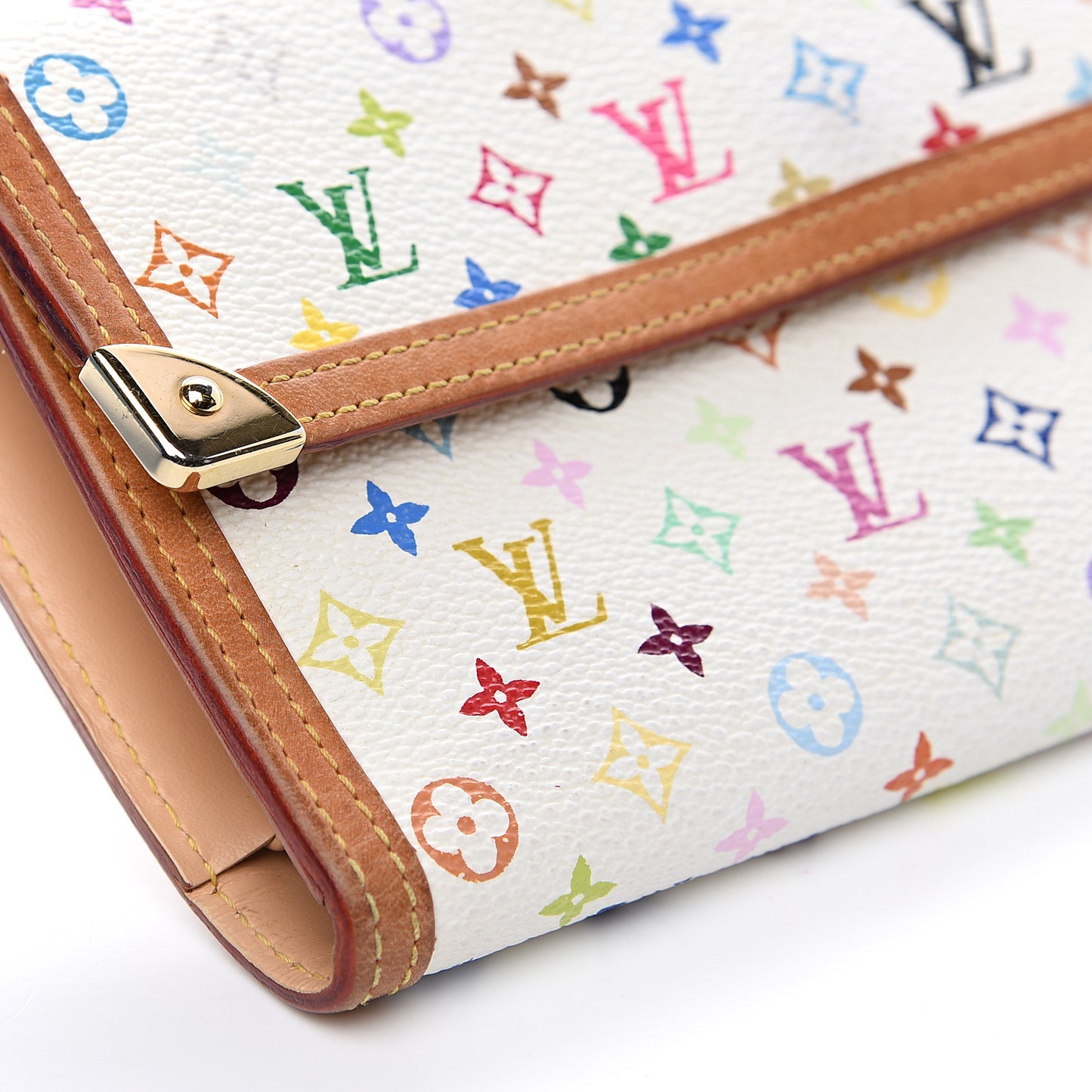 Monogram Multicolor Porte Tresor International Wallet White