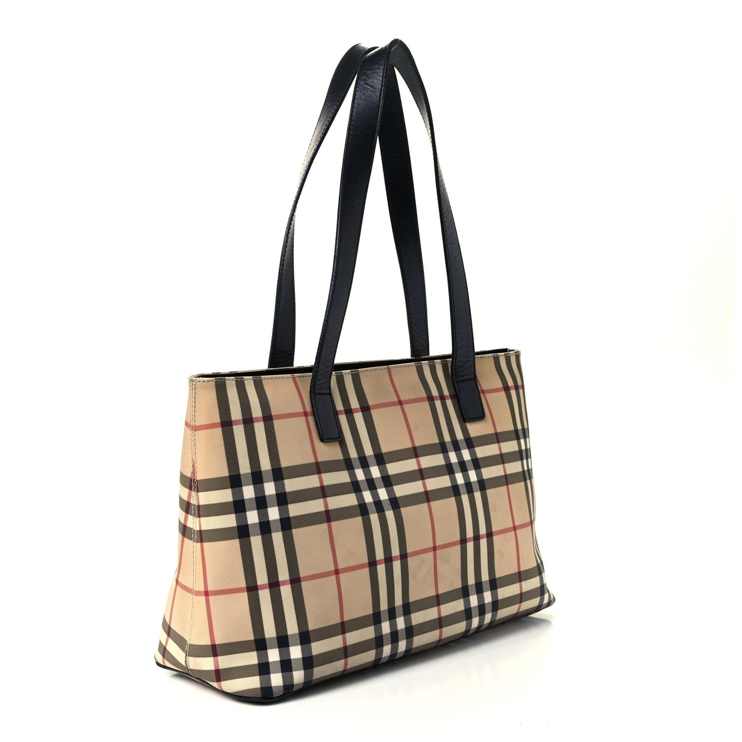 House Check Tote Black