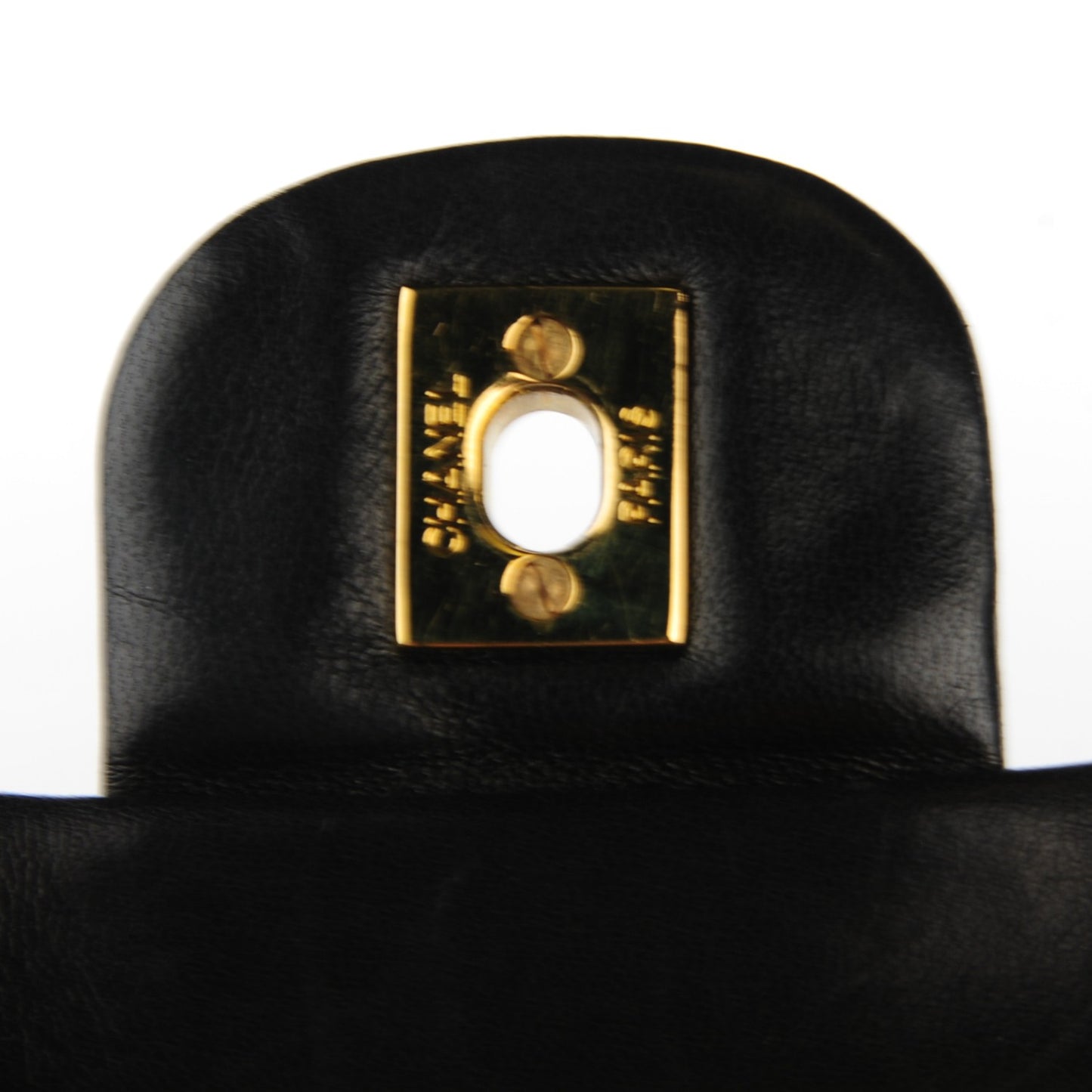 Lambskin Quilted Small Double Flap Black
