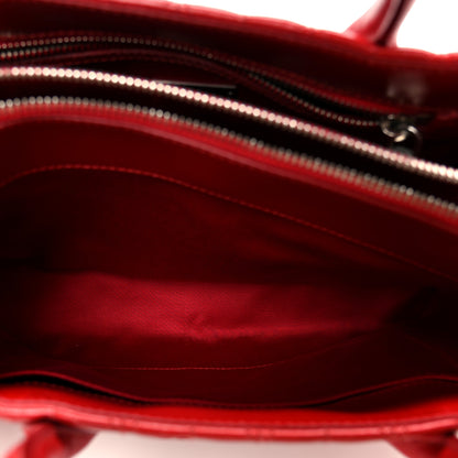 Miu Miu Nappa Matelasse Tote Fuoco 5 of 12