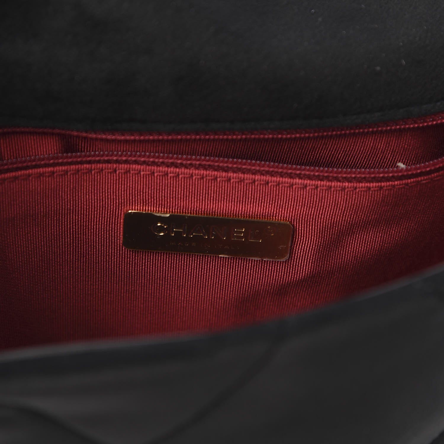 Chanel Velvet Quilted Medium 19 Flap Black 9 of 11