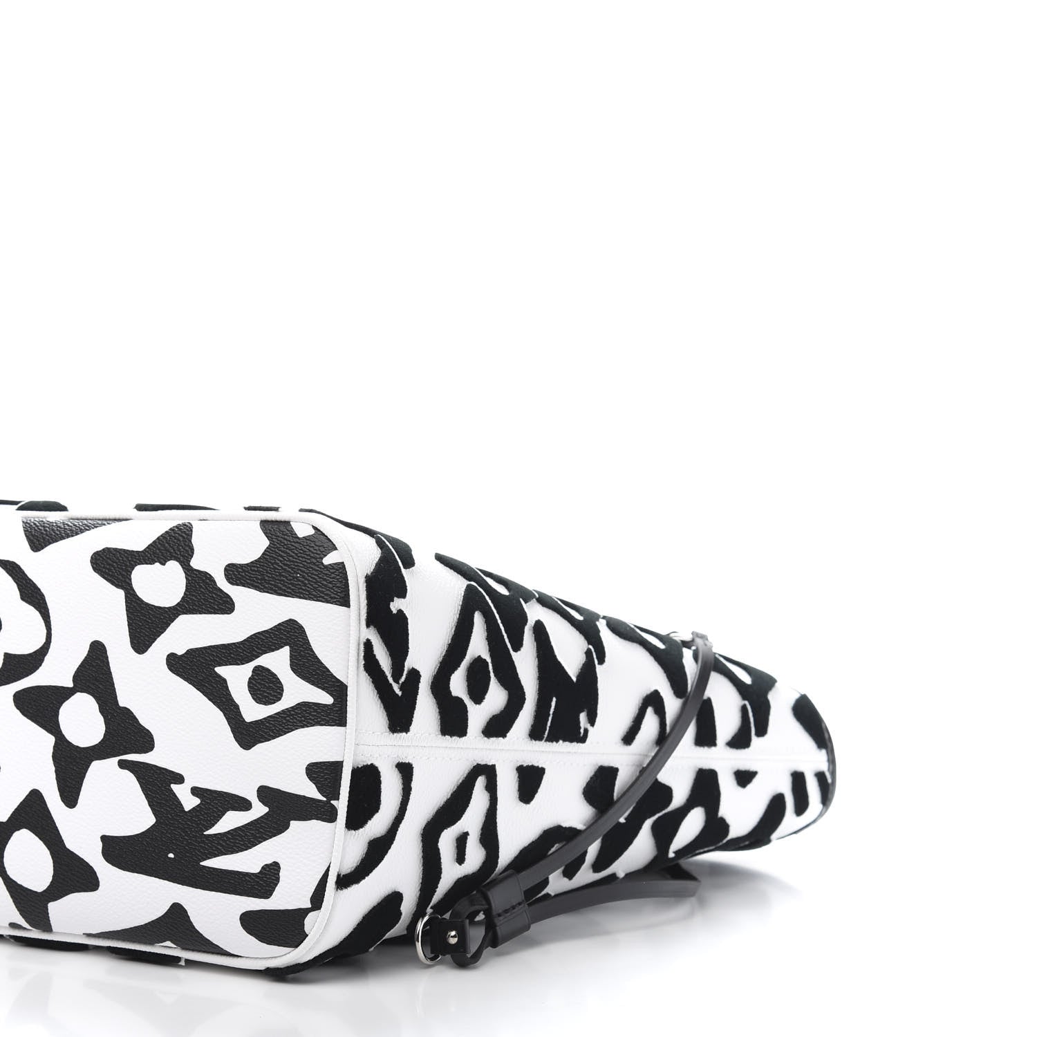 Louis Vuitton X UF Tufted Monogram Neverfull MM Black White 9 of 11