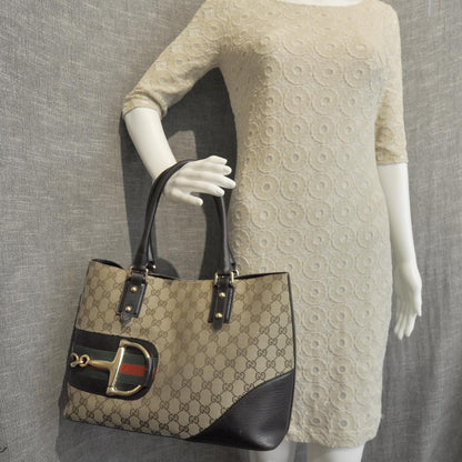 Gucci Monogram Hasler Tote 4 of 13