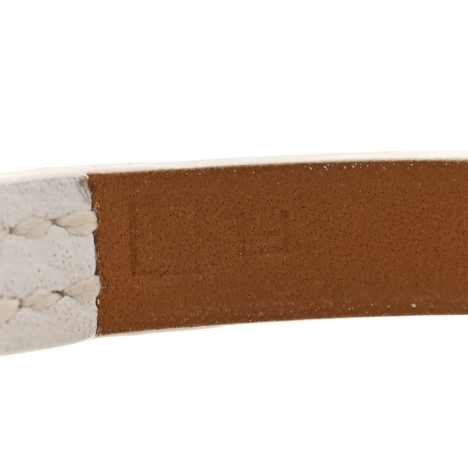 Hermes Epsom Micro Rivale Bracelet M White 5 of 7