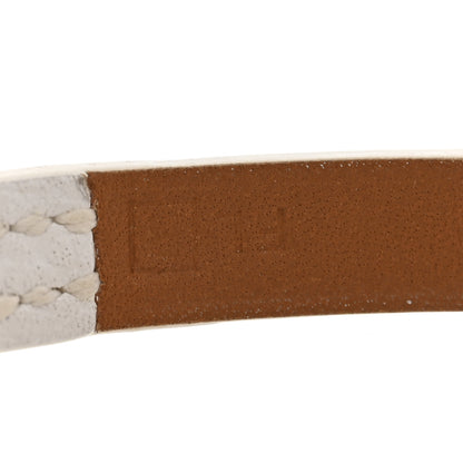 Hermes Epsom Micro Rivale Bracelet M White 5 of 7