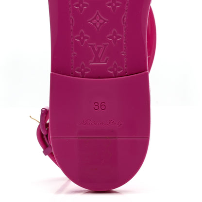 Louis Vuitton Rubber Bikini Thong Flat Sandals 36 Pink 7 of 8