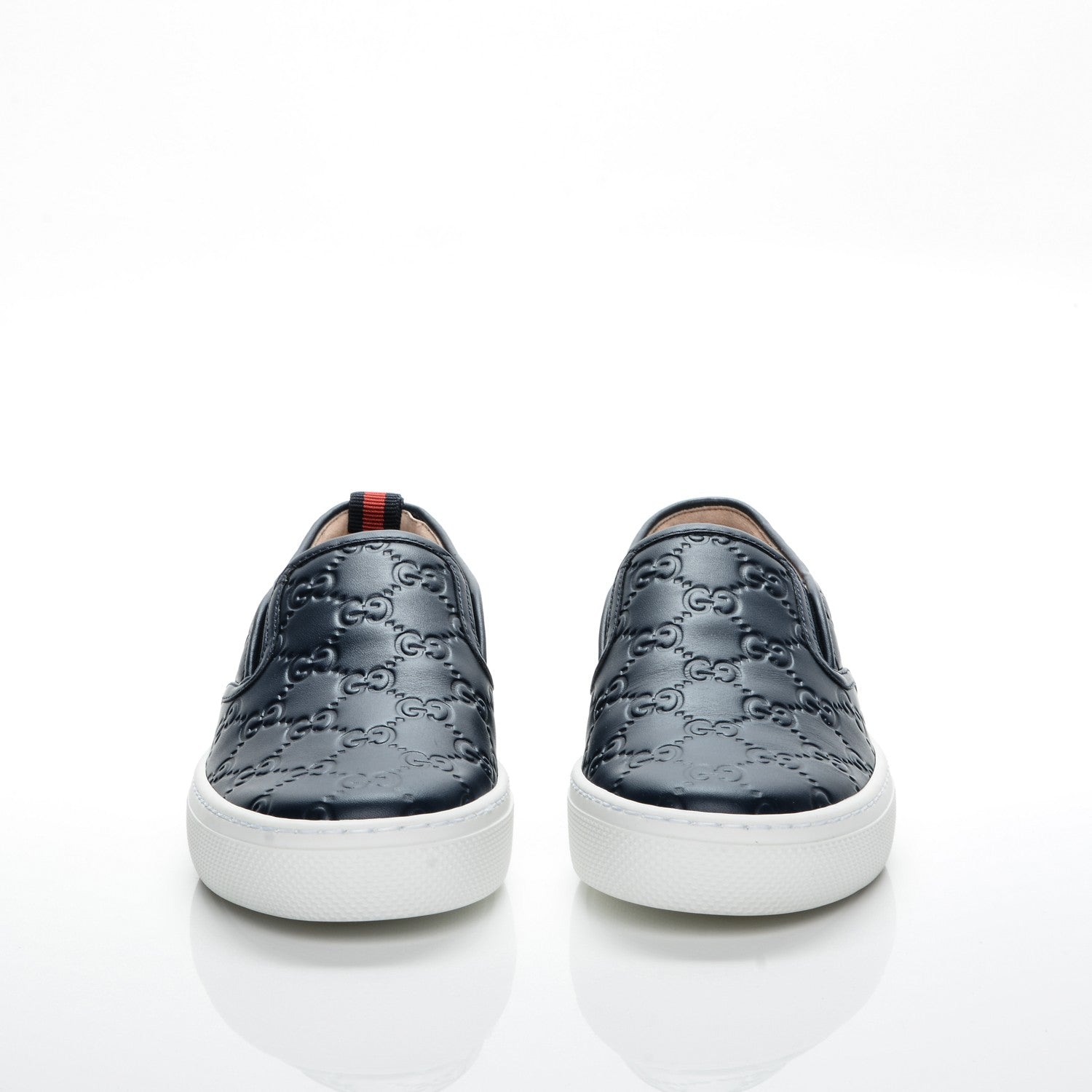 Gucci Guccissima Dublin Slip On Sneakers 37 Blue 2 of 8