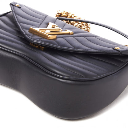 Louis Vuitton Calfskin New Wave Chain MM Black 5 of 8