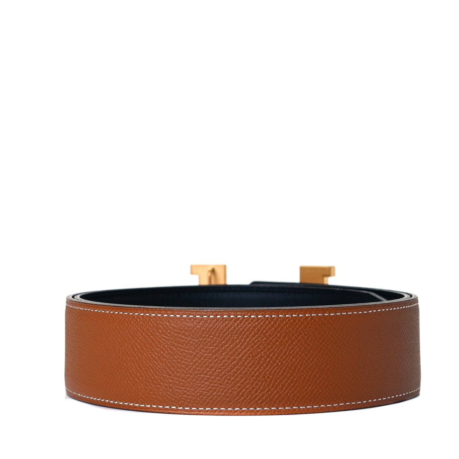 Hermes Epsom Chamonix 42mm Constance 2 H Belt 90 Gold Black 2 of 4