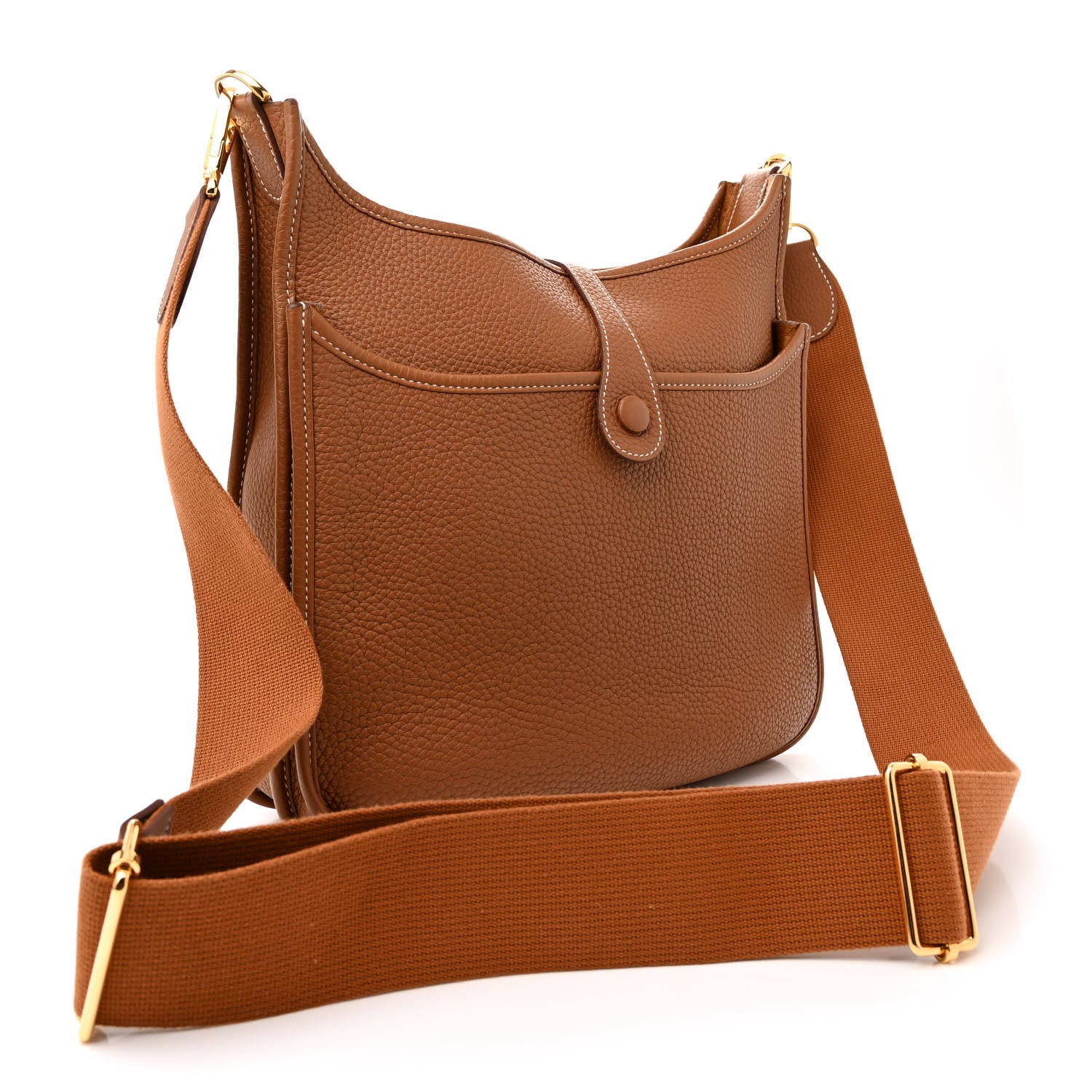 Hermes Taurillon Clemence Evelyne III PM Gold 3 of 11