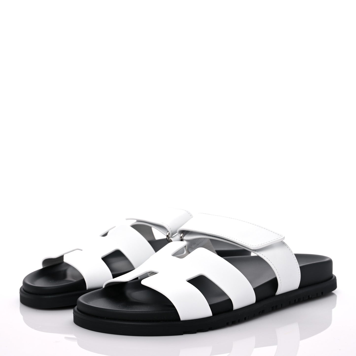 Calfskin Womens Chypre Sandals 40 White