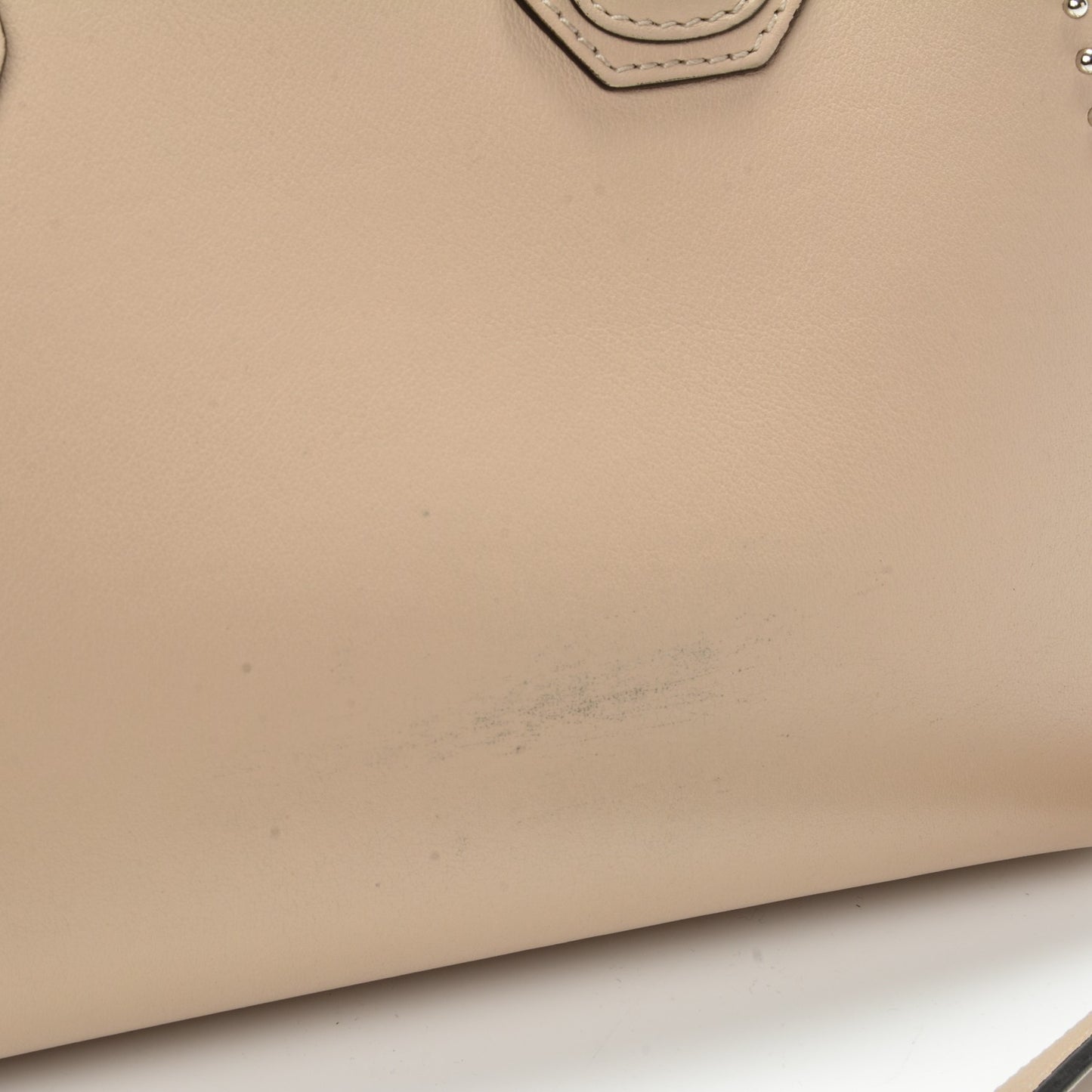 Calfskin Small Studded Antigona Beige Buff