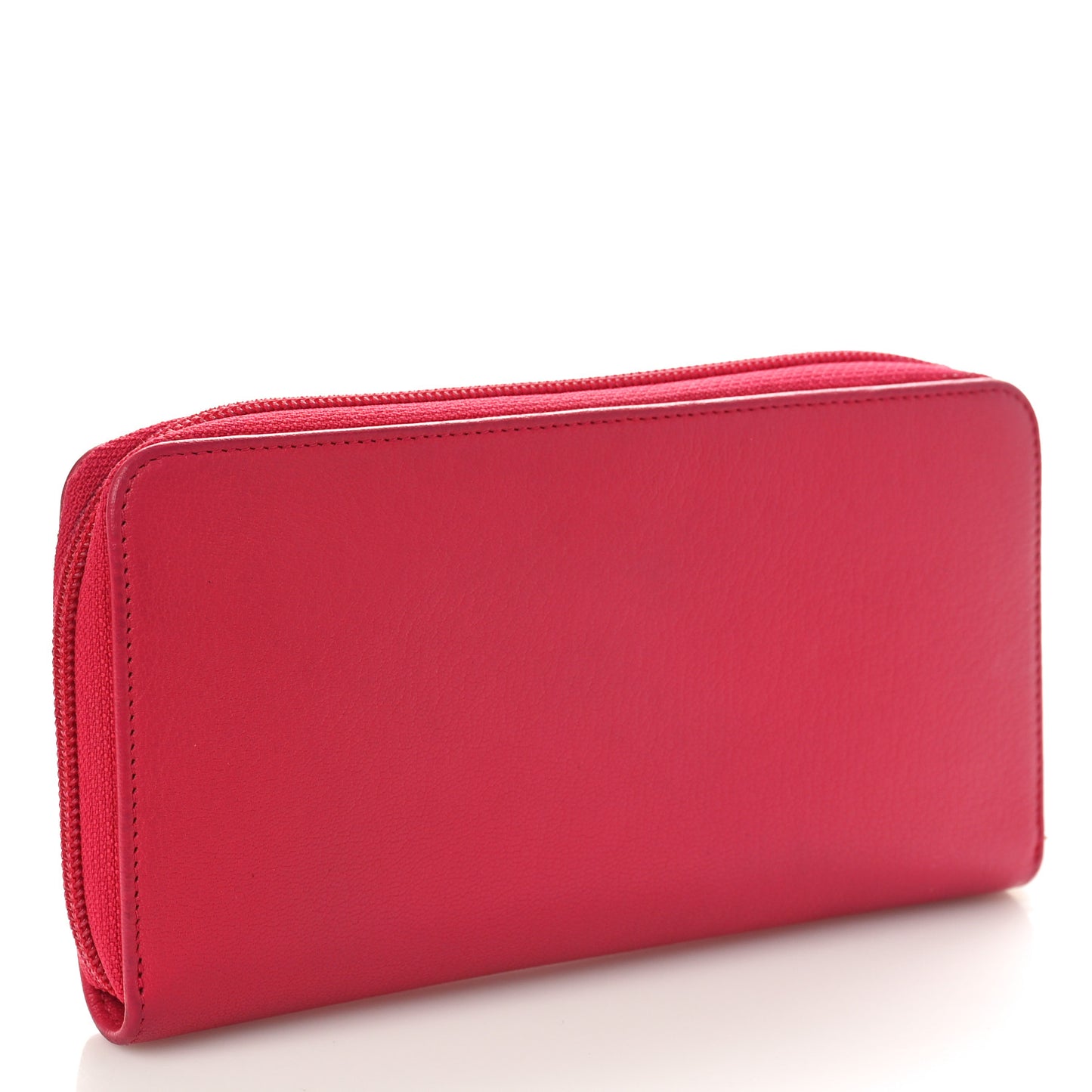 Caviar Large Timeless CC Zip Around Wallet Pink