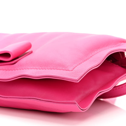 Salvatore Ferragamo Calfskin Mini Viva Bow Shoulder Bag Hot Pink 8 of 9