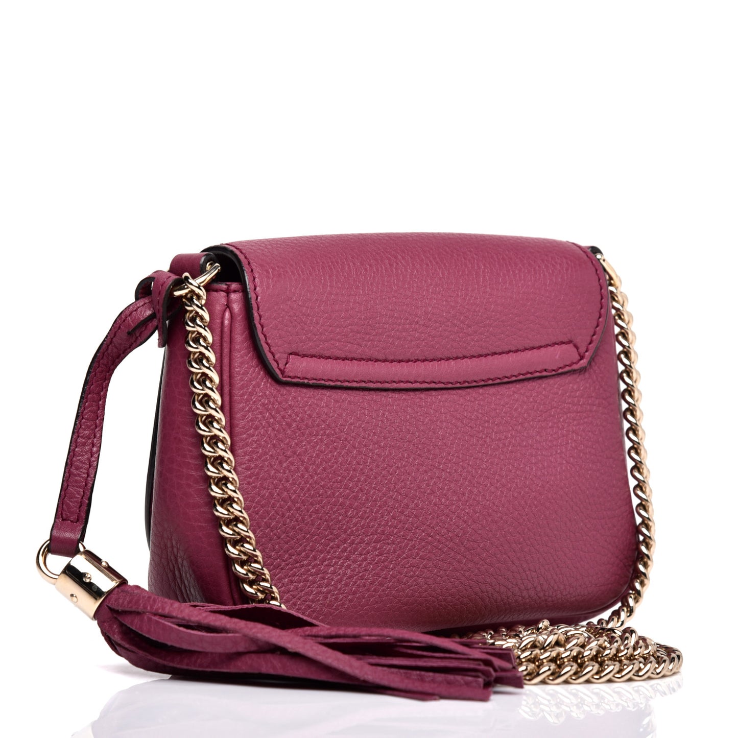 Pebbled Calfskin Small Soho Flap Crossbody Peonia Flower