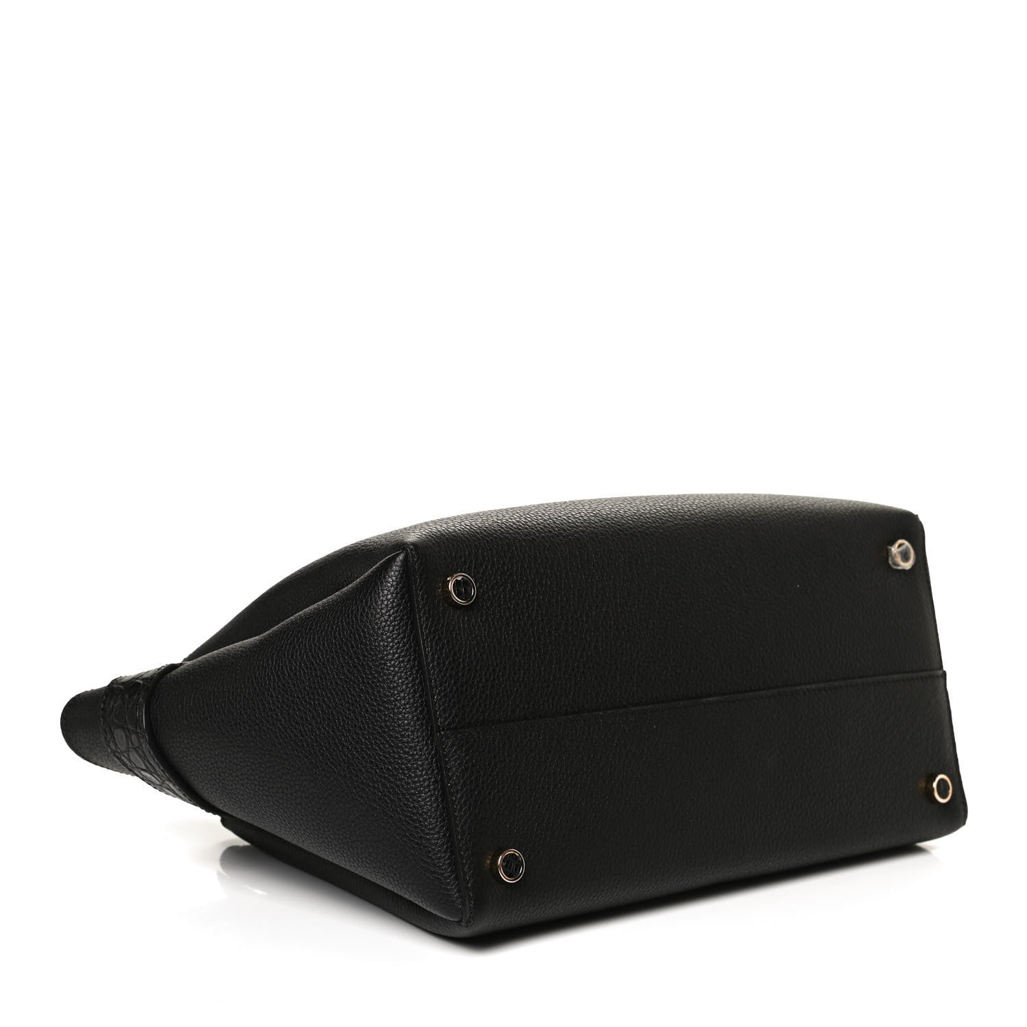 Nancy Gonzalez Calfskin Crocodile Cristie Satchel Black 4 of 12