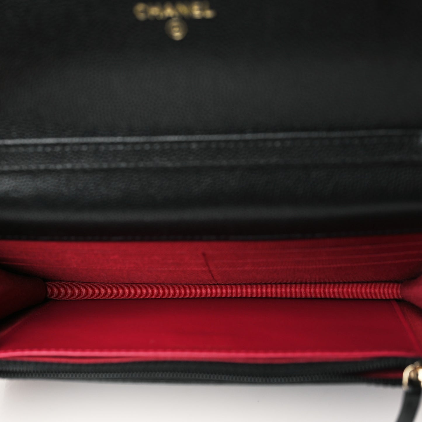 Caviar Quilted Bracelet On Chain Wallet On Chain WOC Black