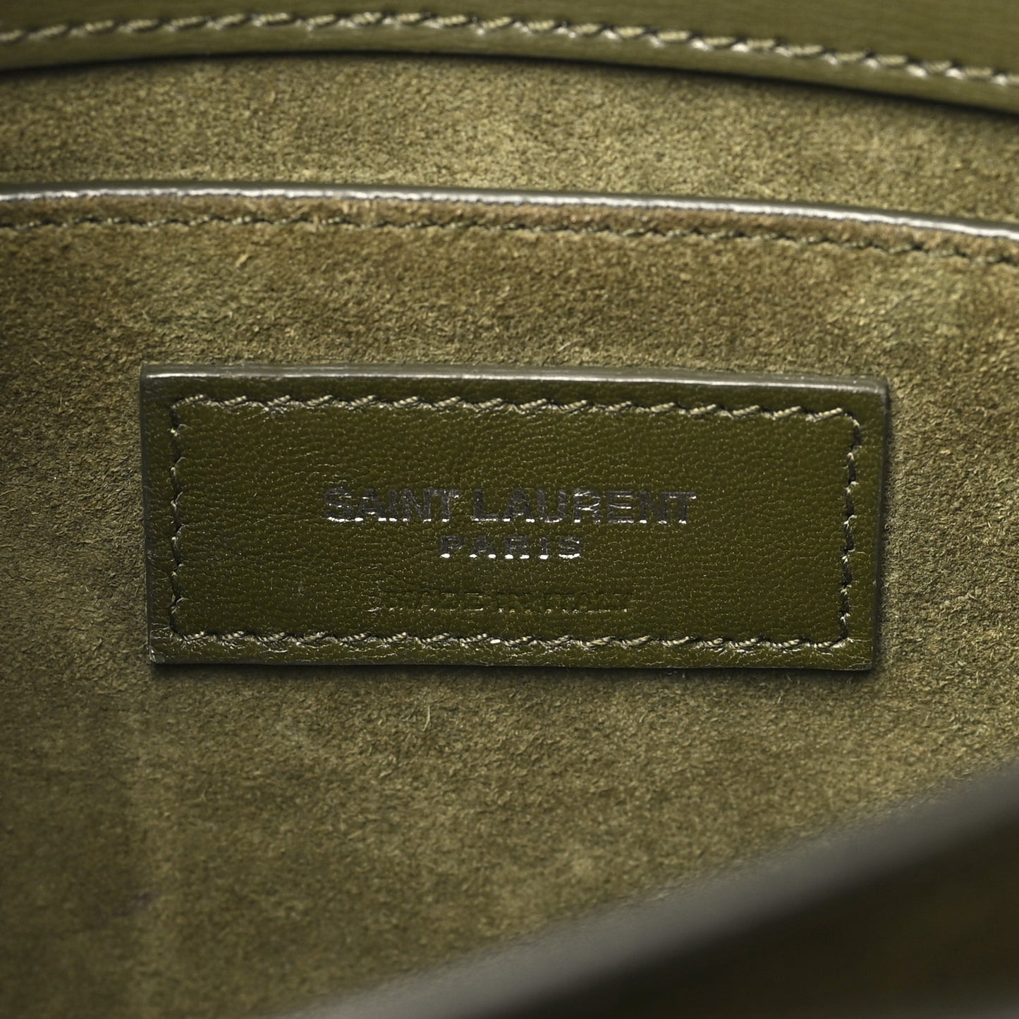 Calfskin Medium Monogram Sunset Vert Kaki