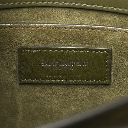 Saint Laurent Calfskin Medium Monogram Sunset Vert Kaki 6 of 11