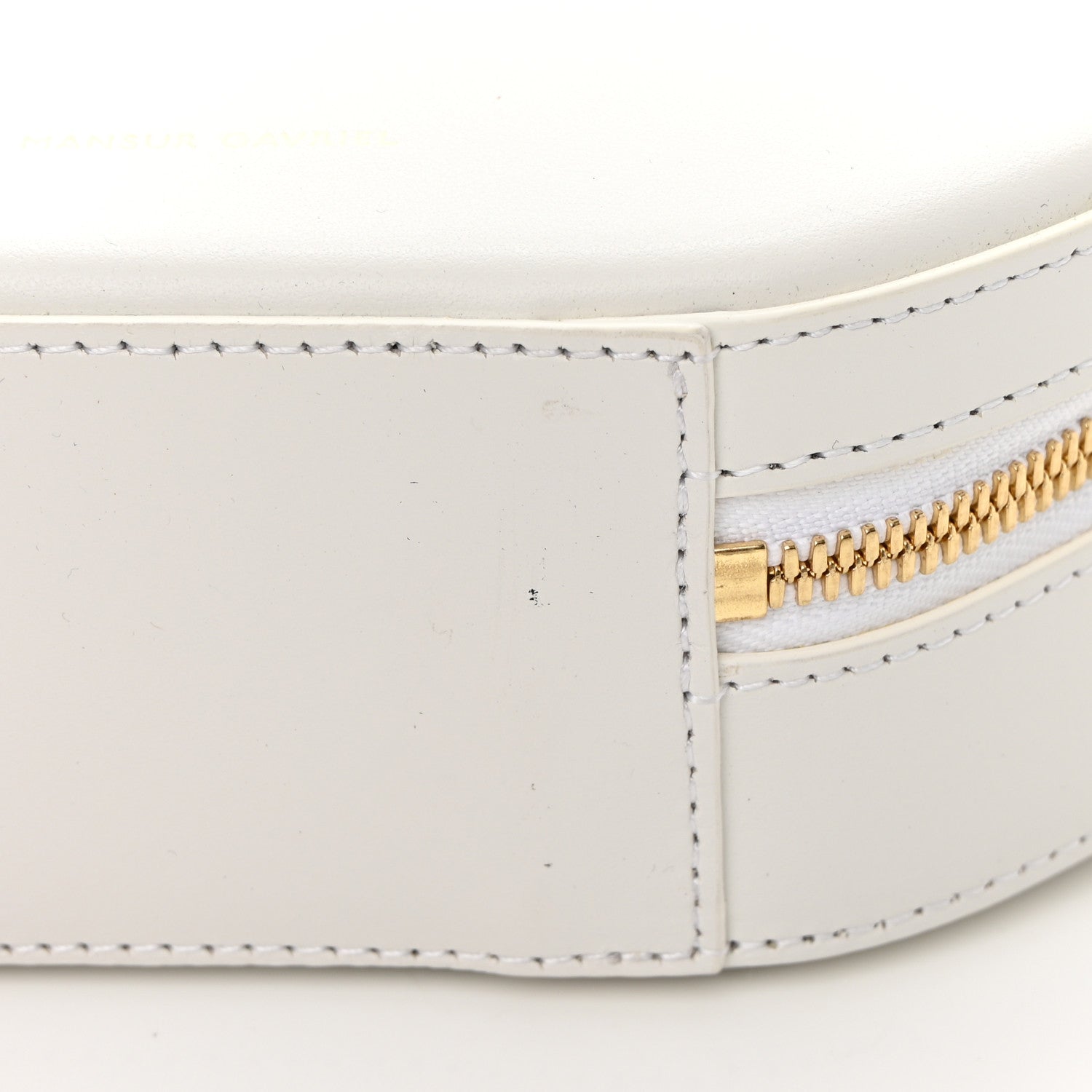 Mansur Gavriel Calfskin Circle Crossbody Bag White 10 of 16