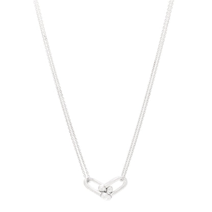Tiffany Sterling Silver Double HardWear Link Pendant Necklace 1 of 7