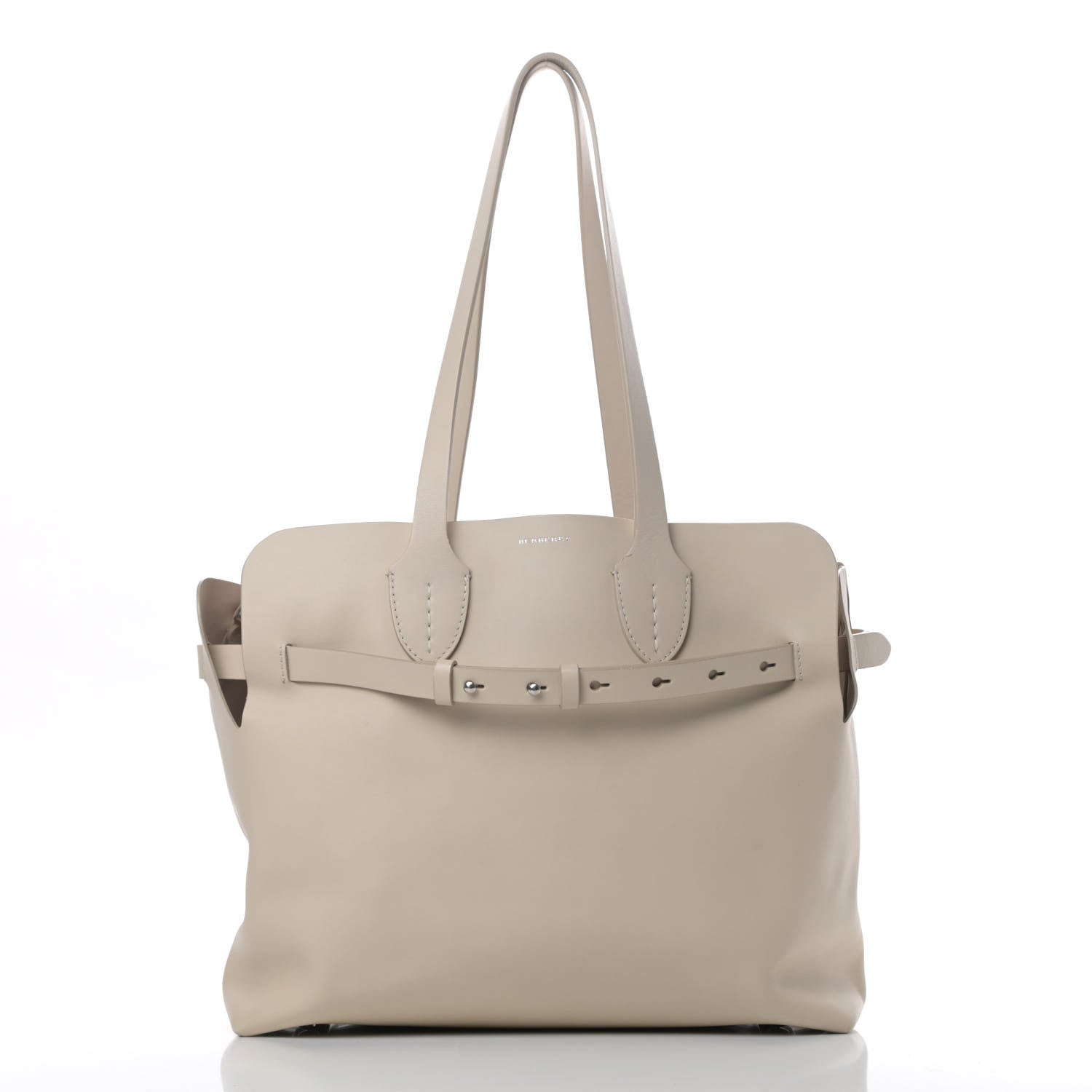 Burberry Soft Smooth Calfskin Medium Tote Limestone 3 of 11