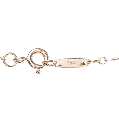 Tiffany 18K Rose Gold Diamond Moon Tag Charm Pendant Necklace 4 of 7
