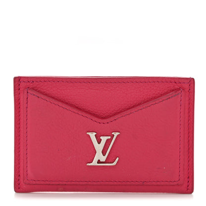 Louis Vuitton Calfskin Lockme Card Holder Hot Pink 1 of 6