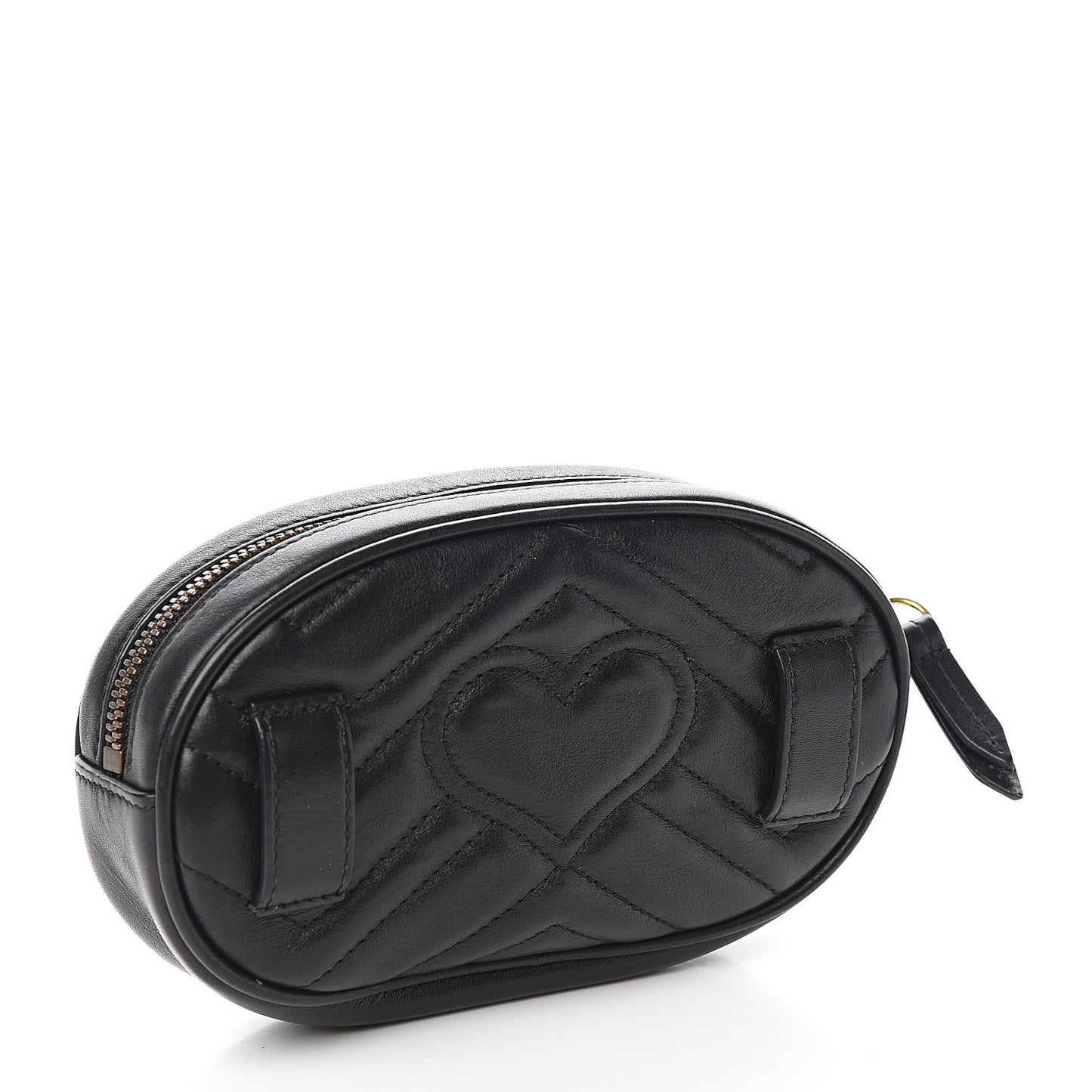 Calfskin Matelasse GG Marmont Belt Bag Black