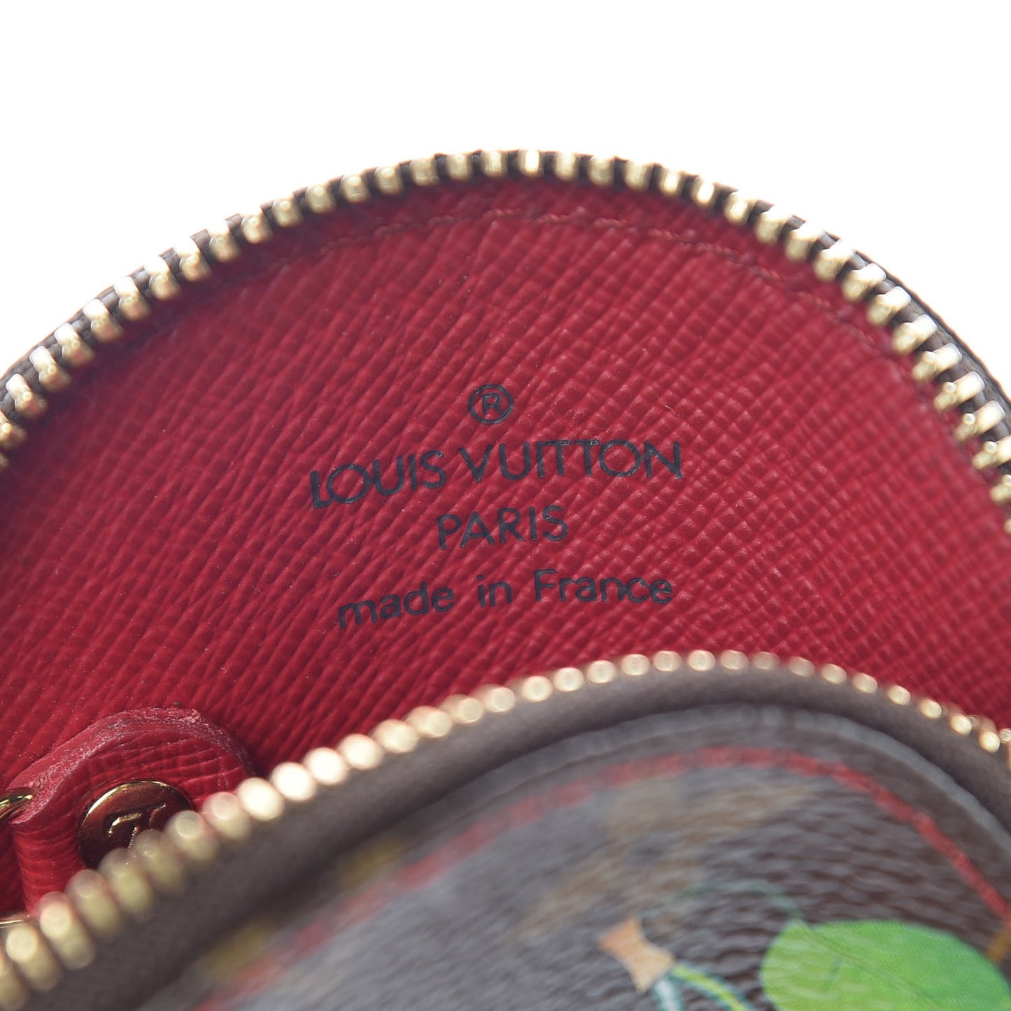 Monogram Cerises Round Coin Purse