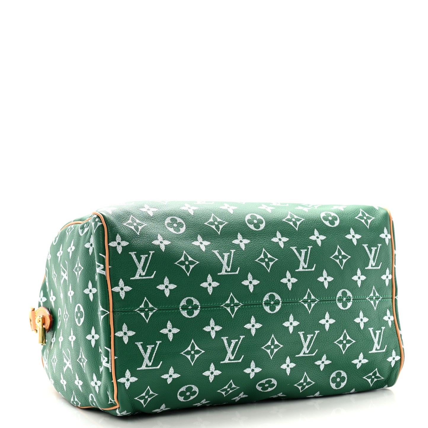 Calfskin Monogram Speedy P9 Bandouliere 40 Green