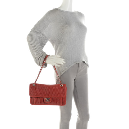 Chanel Perforated Calfskin Up In The Air Flap Red 2 of 9