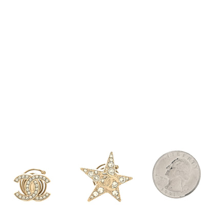 Chanel Crystal CC Star Hair Accessory Set Gold 2 of 5