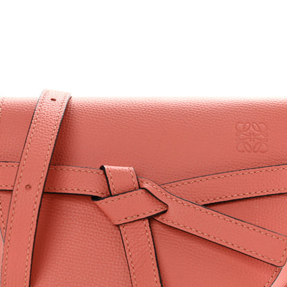 Loewe Pebble Grain Calfskin Mini Gate Dual Bag Pink Tulip 9 of 11