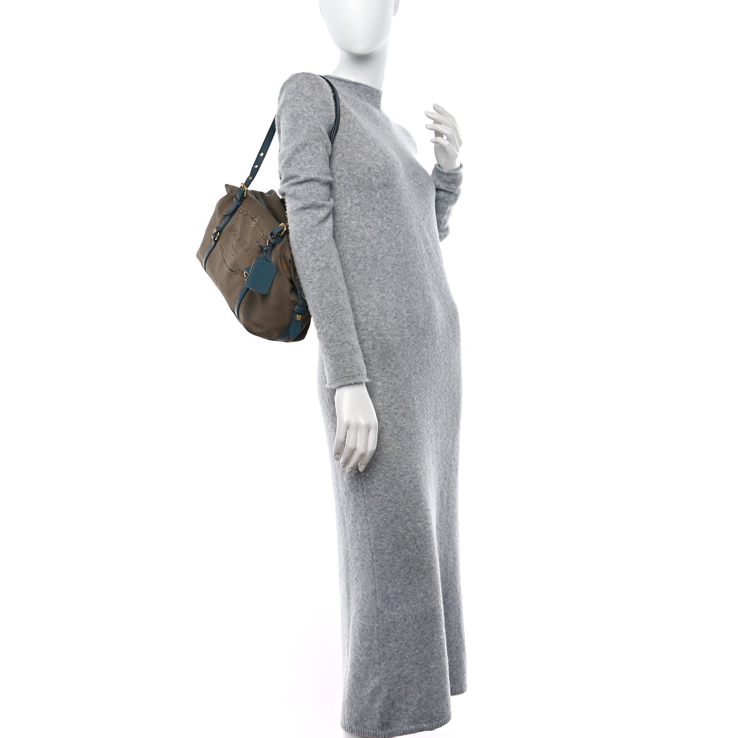 Jacquard Logo Tote Blue