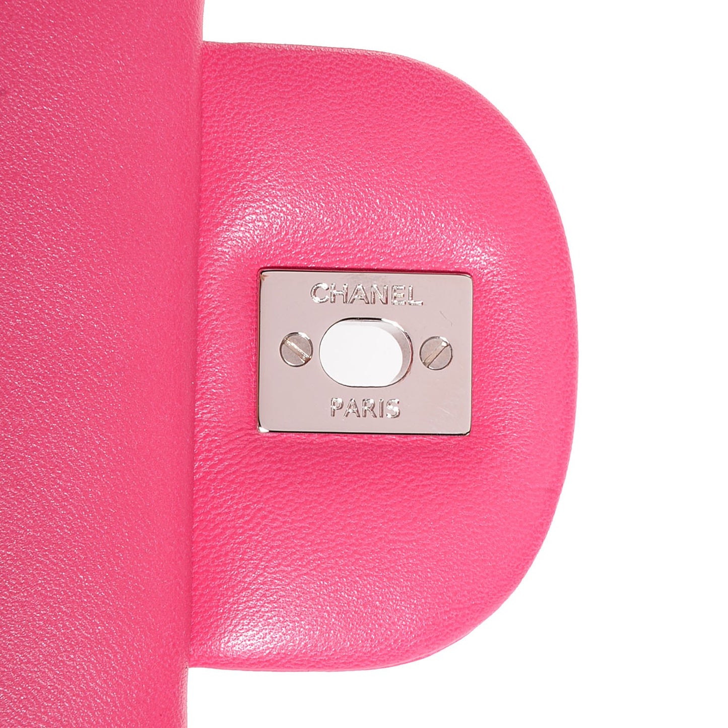 Lambskin Quilted Maxi Double Flap Dark Pink